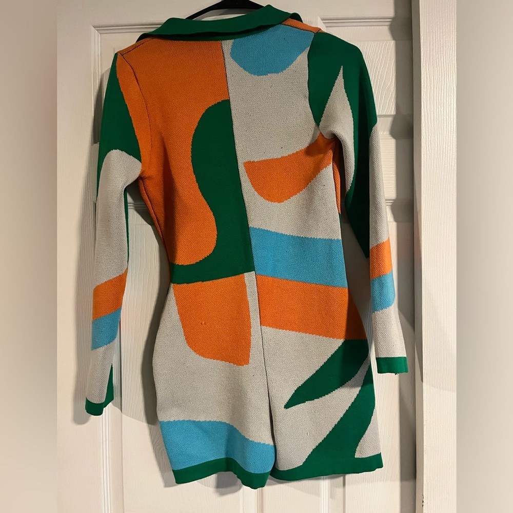 Multicolor Sweater Romper